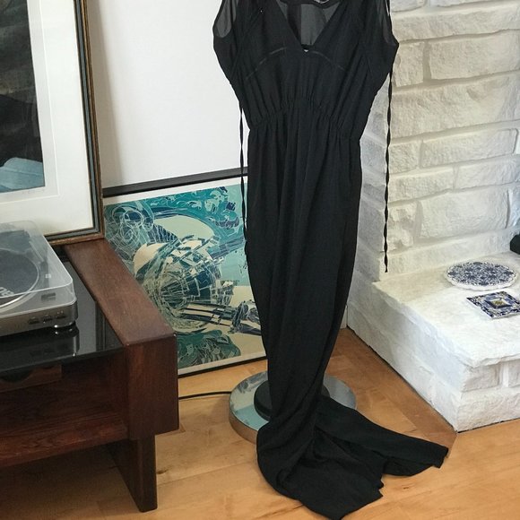 Black Maxi Beach Dress - Picture 3 of 7